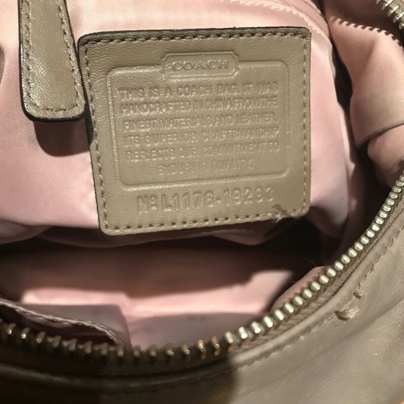 Coach Kristin 19293 Gray Leather Crossbody Bag - Picture 13 of 14